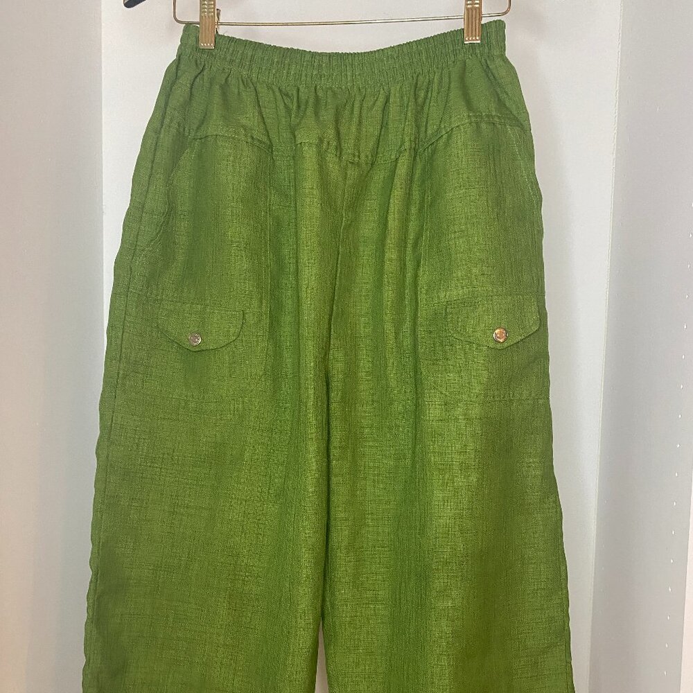 Green Wide Pants
